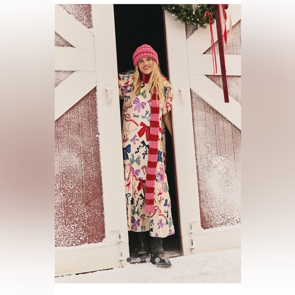 Free People Tied in a Bow Midi Dress